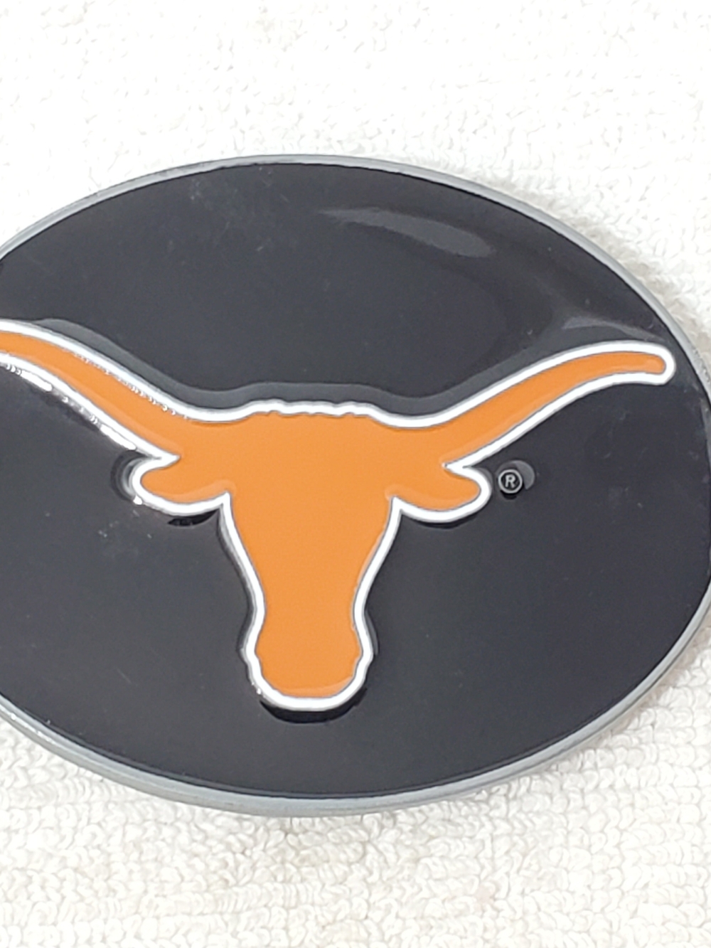 University of Texas Longhorns Orange Black Logo Enamel Belt Buckle College Team